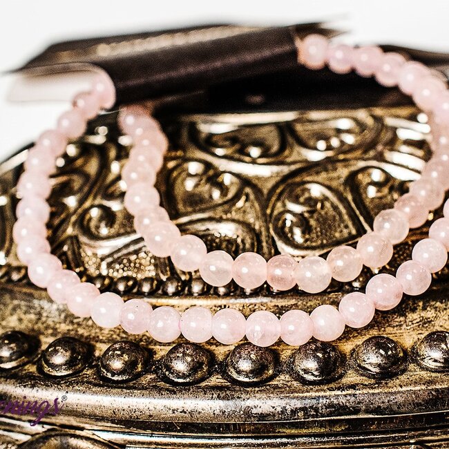 Rose Quartz Bracelets - 4mm Mini