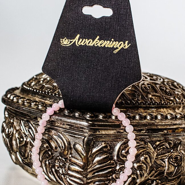 Rose Quartz Bracelets - 4mm Mini