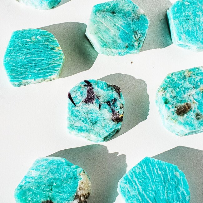 Amazonite Slab- 2" (One Side Polished)