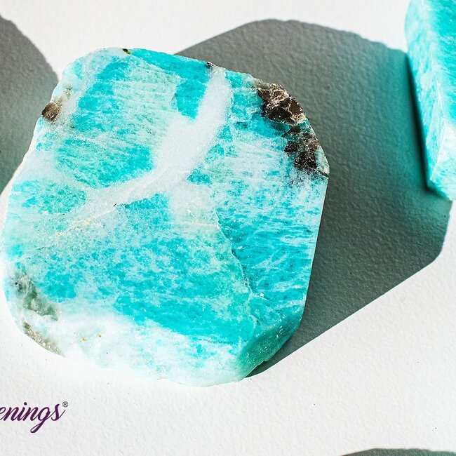 Amazonite Slab- 2" (One Side Polished)