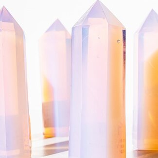 Pink Opalite Tower Point/Generator - (3-4")