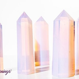 Pink Opalite Tower Point/Generator - (3-4")