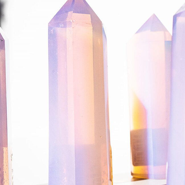 Pink Opalite Tower Point/Generator - (3-4")