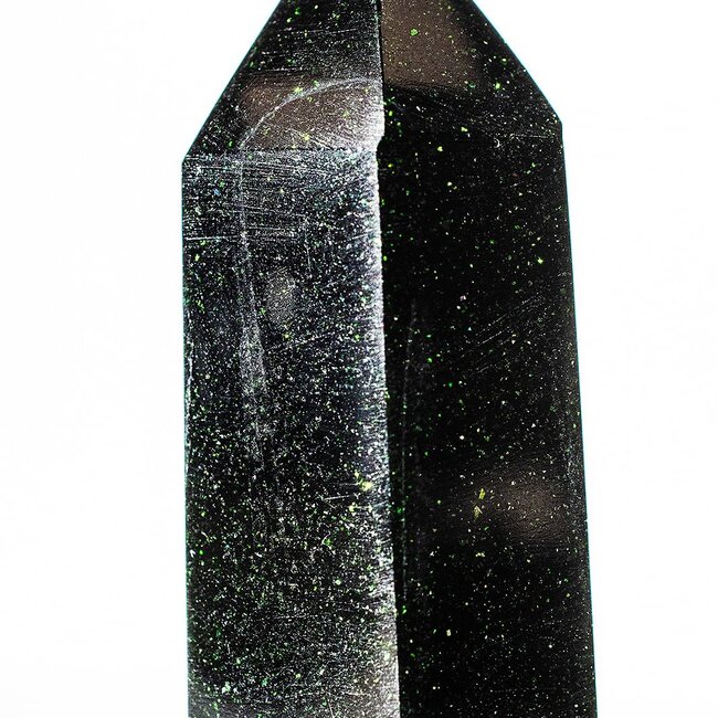 Green Sandstone (Goldstone Gold Stone) Sand Stone Tower Point Generator - Medium (3-4")