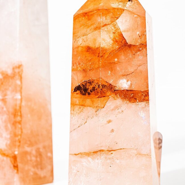 Fire Quartz (Red Hematoid) Tower Point Generator - Medium (2-4")