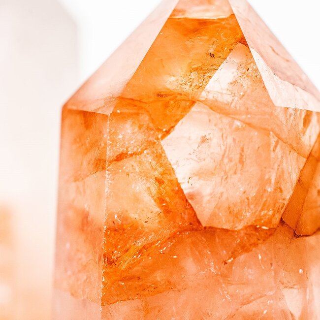 Fire Quartz (Red Hematoid) Tower Point Generator - Medium (2-4")