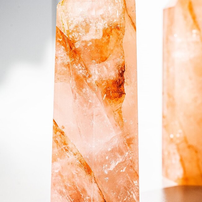 Fire Quartz (Red Hematoid) Tower Point Generator - Medium (2-4")