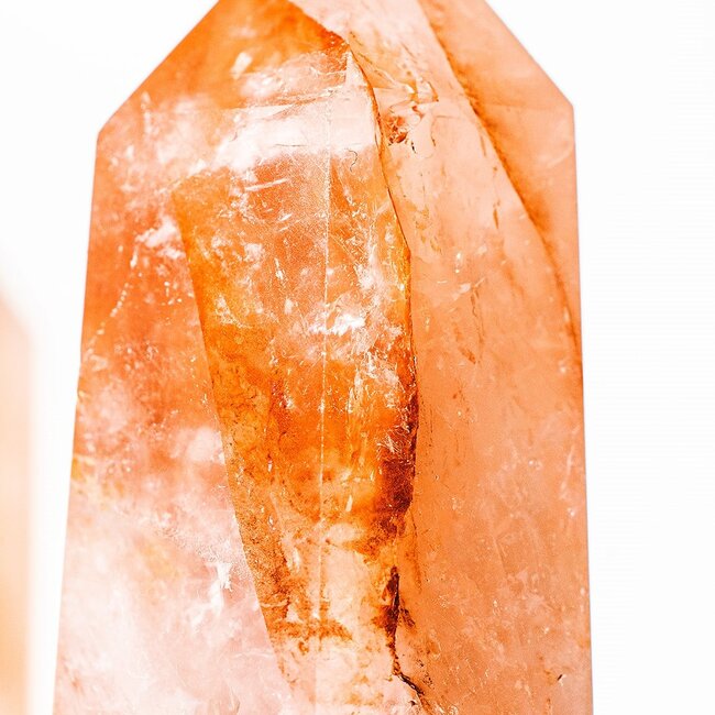 Fire Quartz (Red Hematoid) Tower Point Generator - Medium (2-4")