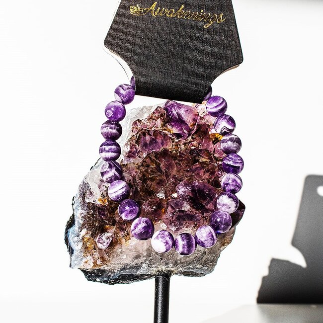 Chevron (Dream) Amethyst Bracelets - 8mm