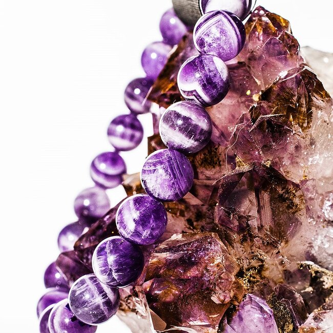 Chevron (Dream) Amethyst Bracelets - 8mm
