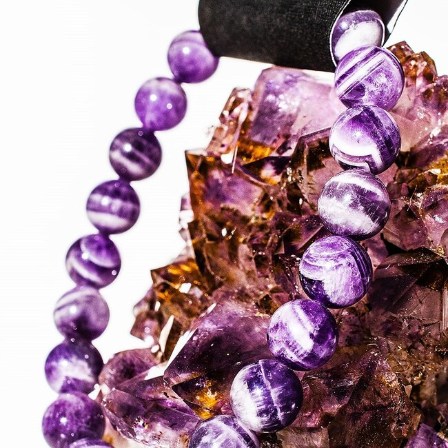 Chevron (Dream) Amethyst Bracelets - 8mm