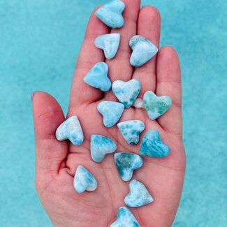 Larimar (Dolphin Stone) Hearts - Small