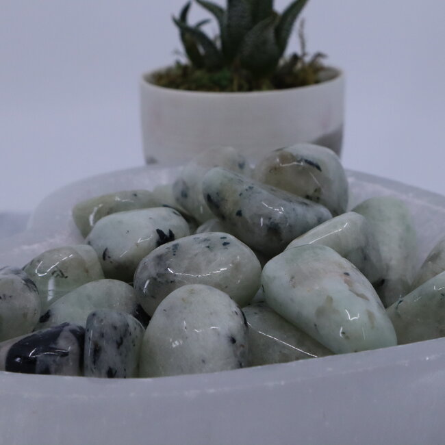 Hiddenite (Green Kyanite) - Tumbled