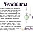Sodalite Pendulum-Dowsing Hexagonal Faceted Point Divination-Silver Chain-Crystal Gemstone