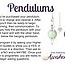 Sodalite Pendulums - Dowsing Hexagonal Faceted Point Divination - Silver Chain Crystal Gemstone