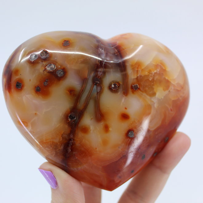 Carnelian Heart - Extra Large (3")