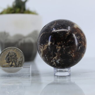 Chocolate/Coke Calcite Sphere Orb- 45mm