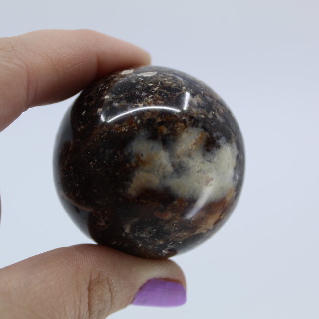 Chocolate Coke Calcite Sphere Orb - 45mm