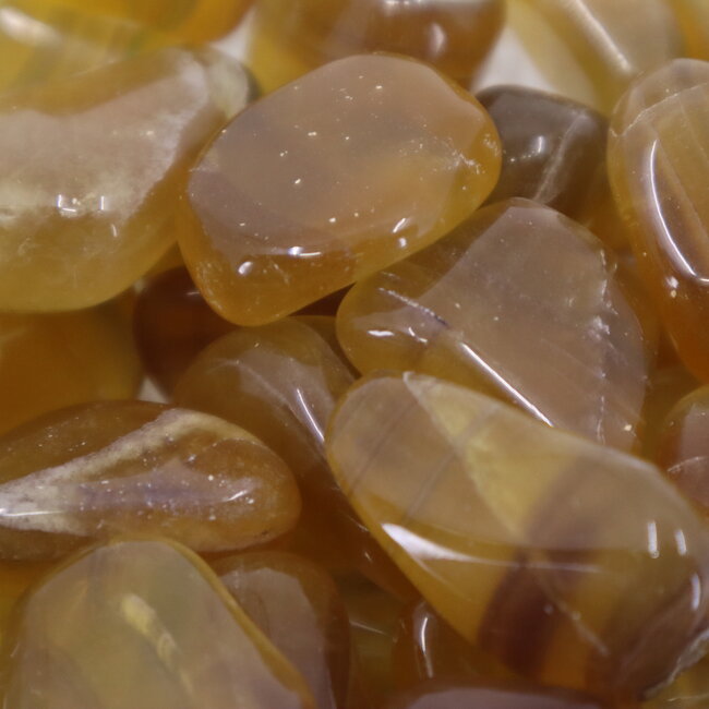 Yellow Fluorite - Tumbled Smooth