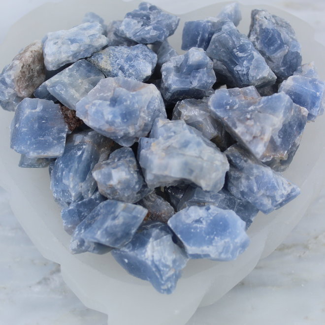 Blue Calcite Medium - Rough Raw Natural (1-2")