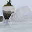 Selenite (Satin Spar Gypsum) Slab Slice Flat - 2.5-4" Medium One Side Polished Translucent