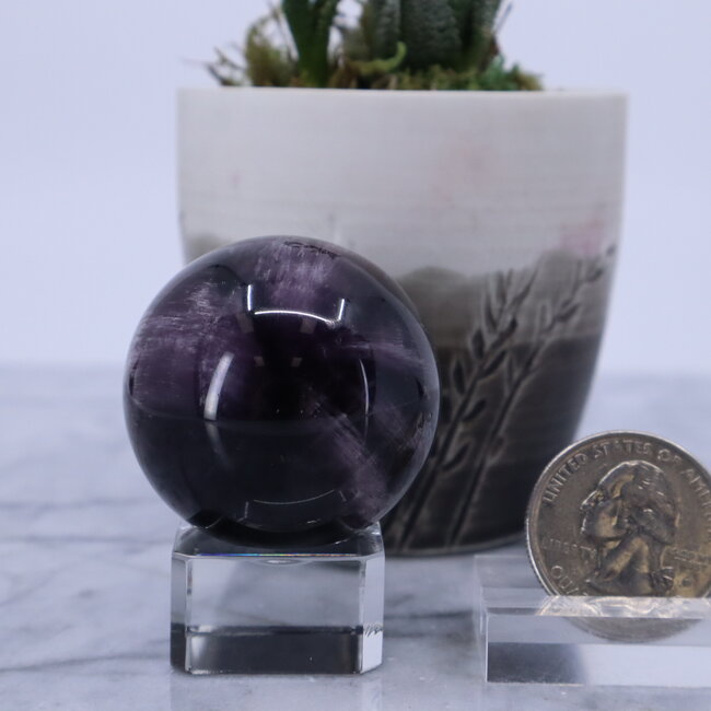 Amethyst (Amazon Rain Forest) Sphere Orb - 37mm