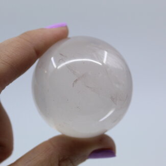 White Star Girasol Quartz (Milky) Sphere Orb- 45mm