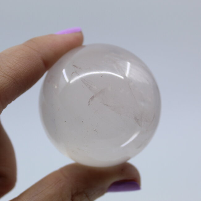 White Star Girasol Quartz (Milky) Sphere Orb- 45mm