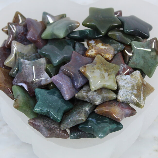 Ocean (Sea Sediment Marine) Jasper Stars - Medium