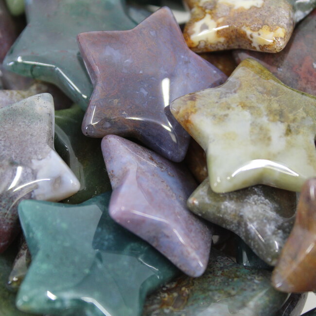 Ocean (Sea Sediment) Jasper Stars - Medium
