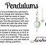 Amethyst Pendulum-Donut/Saucer Pendulum-Dowsing Point Divination-Silver Chain-Crystal Gemstone