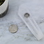 Clear (Crystal) Quartz Crystal Tabacco Pipe - Mesh Screen