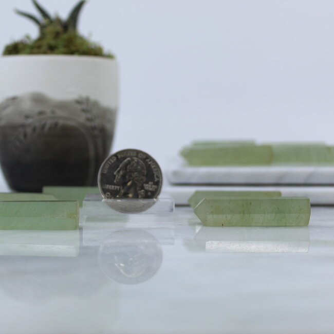 Green Aventurine Tower Point Generator - Mini (1.5")