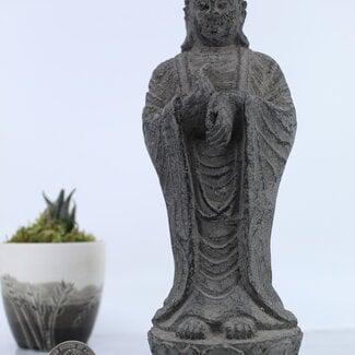 Standing Peaceful Buddha Statue- 8"