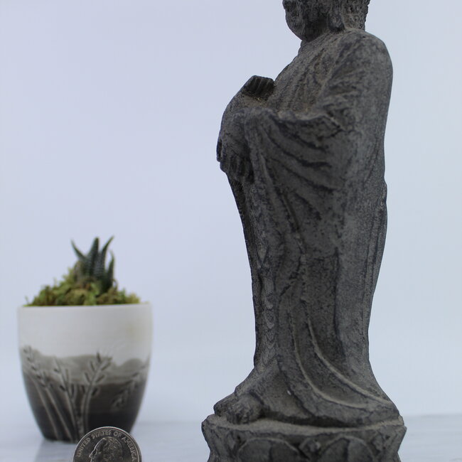 Standing Peaceful Buddha Statue- 8"
