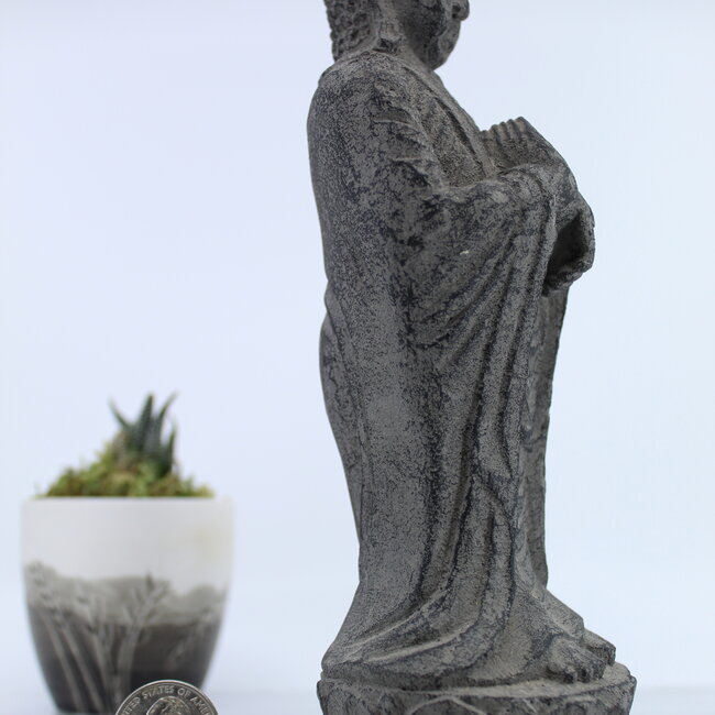 Standing Peaceful Buddha Statue- 8"
