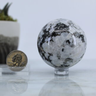 Rainbow Moonstone Sphere Orb - 55mm