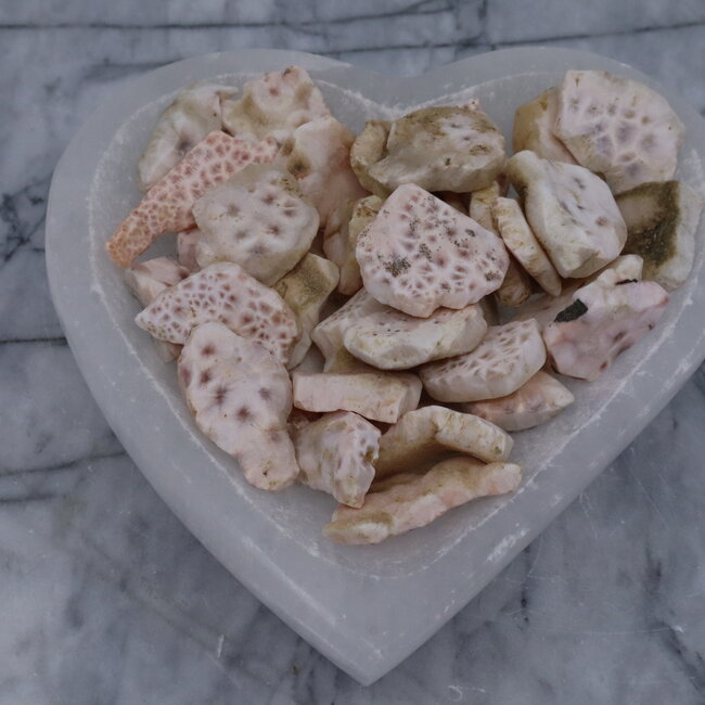 Pink Natrolite (Rhodatrolite Thomsonite Pink Larimar) -  Rough Raw Natural