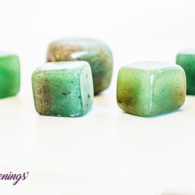 Green Aventurine Cubes 1"