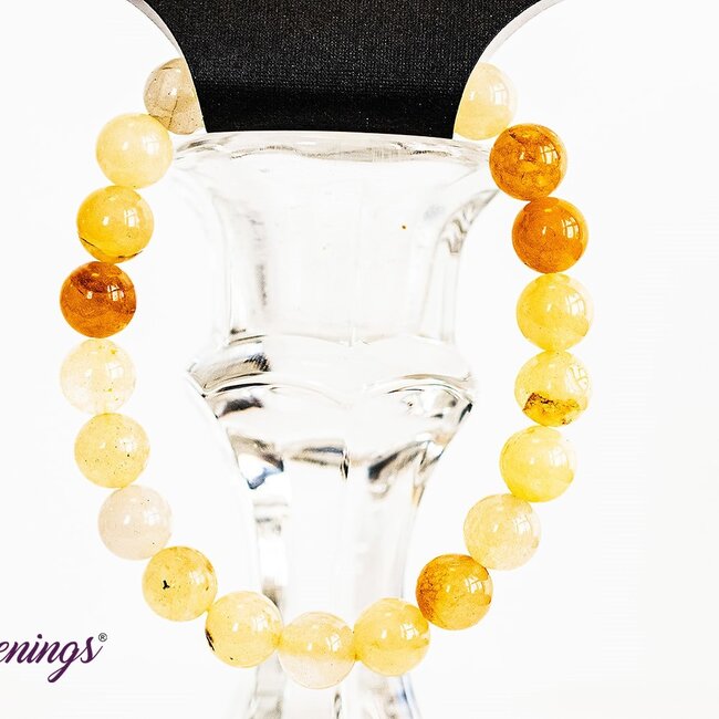 Yellow Jade Bracelets - 8mm
