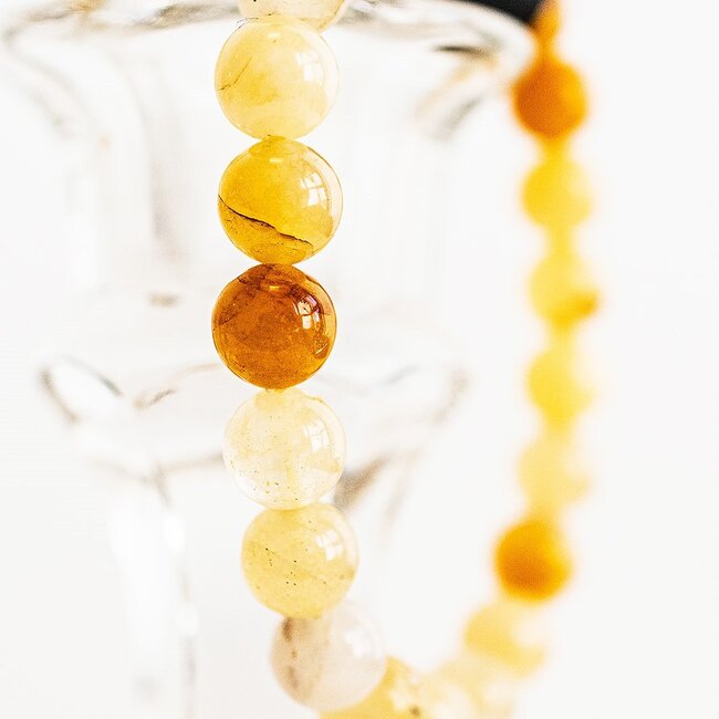 Yellow Jade Bracelets - 8mm