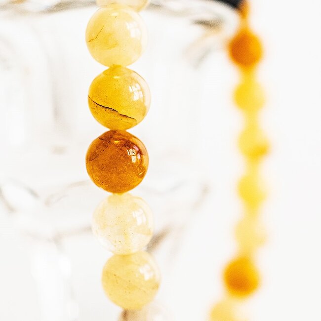Yellow Jade Bracelets - 8mm