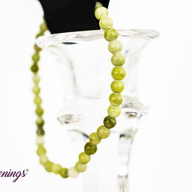 Chinese Green Jade Bracelets - 4mm Mini