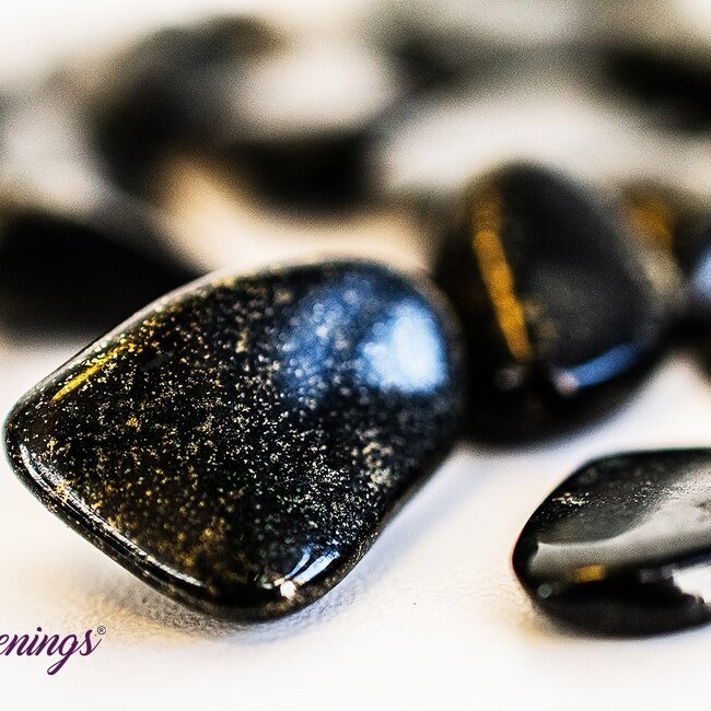 Midnight Lemurian (Lumerian) Jade - Tumbled Small