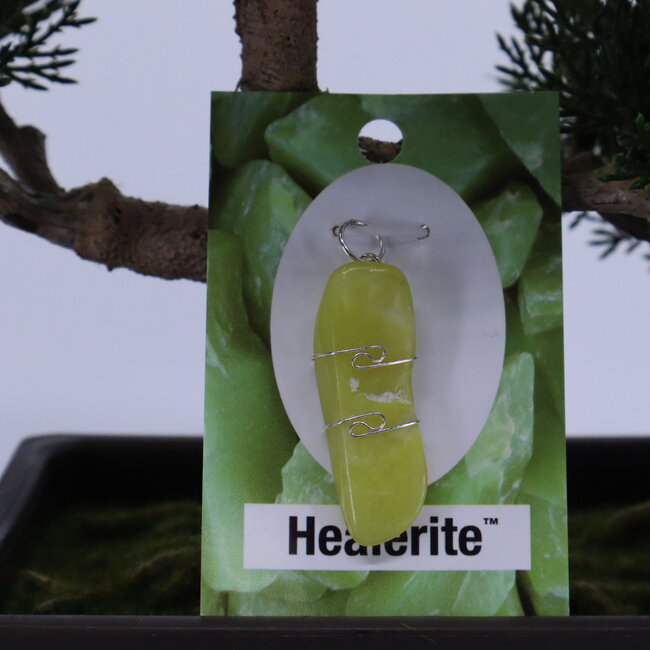Healerite Pendant #2 - Wire Wrapped