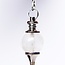 Clear (Crystal) Quartz Pendulums - Round Sephoroton Dowsing Divination Silver Chain-Gemstone Crystal