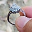 Phenakite with White Topaz Ring (4) - Size 5.5 - Sterling Silver