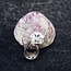 Bixbite (Red Beryl) Pendant #2 - Tumbled - Sterling Silver