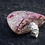 Bixbite (Red Beryl) Pendant #3 - Tumbled - Sterling Silver