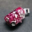 Bixbite (Red Beryl) Pendant - Sterling Silver